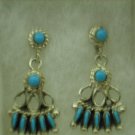 Sterling silver and turquoise earrings