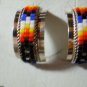 Beaded sterling silver earrings