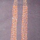 Handmade 5 Strand Coral Necklace