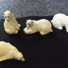 Mini Polar Bear Figurines