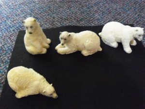 Mini Polar Bear Figurines