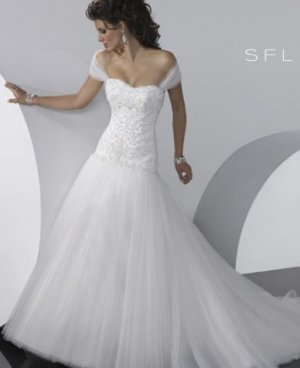 Free shipping Gorgeous Wedding Dresses for Brides Custom