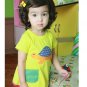 girls yellow T shirt size 6 NEW