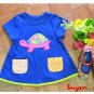 girls blue T shirt size 4T 6 NEW