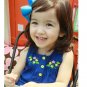 girls blue long sleeveless t shirt 2T 3T 4T 6 NEW