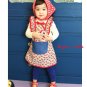 girls red apron dress 2T 3T 4T 6 NEW