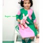 girls unique green and pink dress 2T,3T,4T, 6 NEW