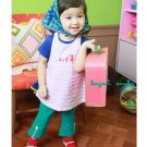 girls PINK sleeveless stripe t shirt 2T,3T,4T, 6 NEW