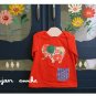 girls vintage elephant red t shirt 2T,3T,6 NEW