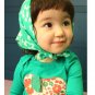 girls vintage elephant green t shirt 2T,6 NEW