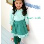 girls green skirt 3T,4T,6 NEW