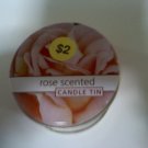 Rose scented candle