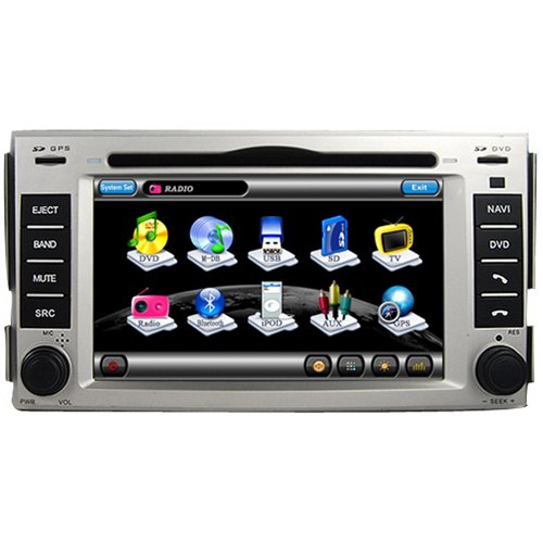 Hyundai New Santa Fe Car GPS Navigation DVD Player,Radio,TV
