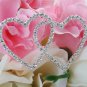 Forever & Always... Crystal Double Heart Bouquet Jewel BQ 223