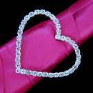Crystal Heart Buckle Accent for Bouquet Handle 2154
