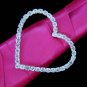 Crystal Heart Buckle Accent for Bouquet Handle 2154