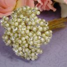 Gold Ivory Elegant Pearl & Flower Bundle 474