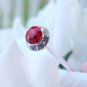Red Pave Button Crystal Bouquet Jewels