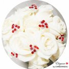 Red Crystal Swirl Bouquet Jewelry