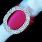 Crystal Oval Bouquet Rhinestone Buckle BQ 2194