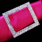 Crystal Rectangular Buckle Bouquet Accent 2160
