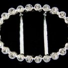 Rhinestone Oval Buckle 2799