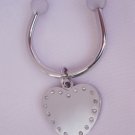 Crystal Stone Heart Key Chain 3021