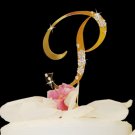 Gold & Crystal Accented Cake Topper