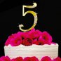 Number Crystal Accented Cake Topper