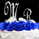 Mr Crystal Initial Cake Topper Set