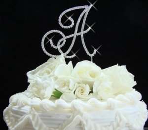 Large Initial Cake Top Jewelry