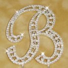 Large Swarovski Crystal Initial Wedding Cake Topper