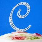 Small Swarovski Crystal Initial Wedding Cake Topper