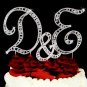 Swarovski Crystal Monogram Wedding Cake Topper Set