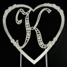 Large Vintage Initial & Large French Flower Heart Set