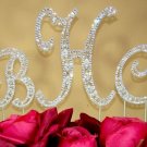 Swarovski Crystal Monogram Wedding Cake Topper Set