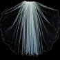 Single Layer Scalloped Cut Elbow Bridal Veil (V 125)
