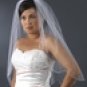 Single Layer Scalloped Cut Elbow Bridal Veil (V 125)