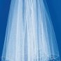 Scalloped Edge Pearl & Beaded Veil Elbow Length (V 696)