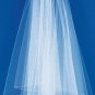 Veil with Pearl and Bugle Bead Edge Elbow Length VE-174