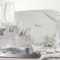 Enchanting Butterfly Wedding Guest Book & Pen, Flutes & Cake Server Set