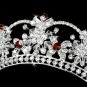 Red Rhinestone Tiara HP 523