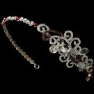 Red Crystal Bridal Tiara with Side Ornamentation HP 8101