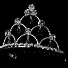Red Crystal Child's Tiara Comb HPC 500