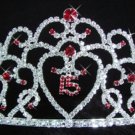Red Sweet 15 Tiara HP 252