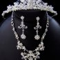 Elegant Crystal & Pearl Matching Tiara Jewelry Set NE 7500 & HP 7052
