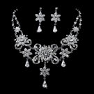 Elegant Vintage Crystal Collar Jewelry Set NE 1025