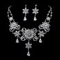 Elegant Vintage Crystal Collar Jewelry Set NE 1025