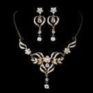Beautiful Bridal Jewelry Set NE 8322 Gold