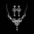Beautiful Bridal Jewelry Set NE 8322 Silver
